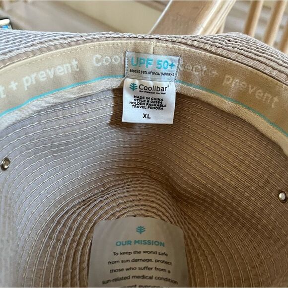 Coolibar UPF 50+ Men's Holden Packable Travel Fedora Sun Protective XL - Picture 8 of 12